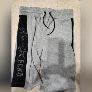 Gray and Black Athletic Shorts